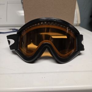 Oakley E-Frame Orange Lens Ski Goggles